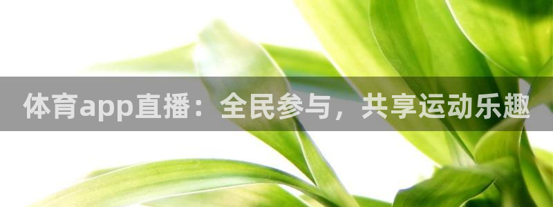 体育app直播：全民参与，共享运动乐趣