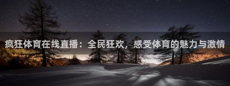 疯狂体育在线直播：全民狂欢，感受体育的魅力与激情